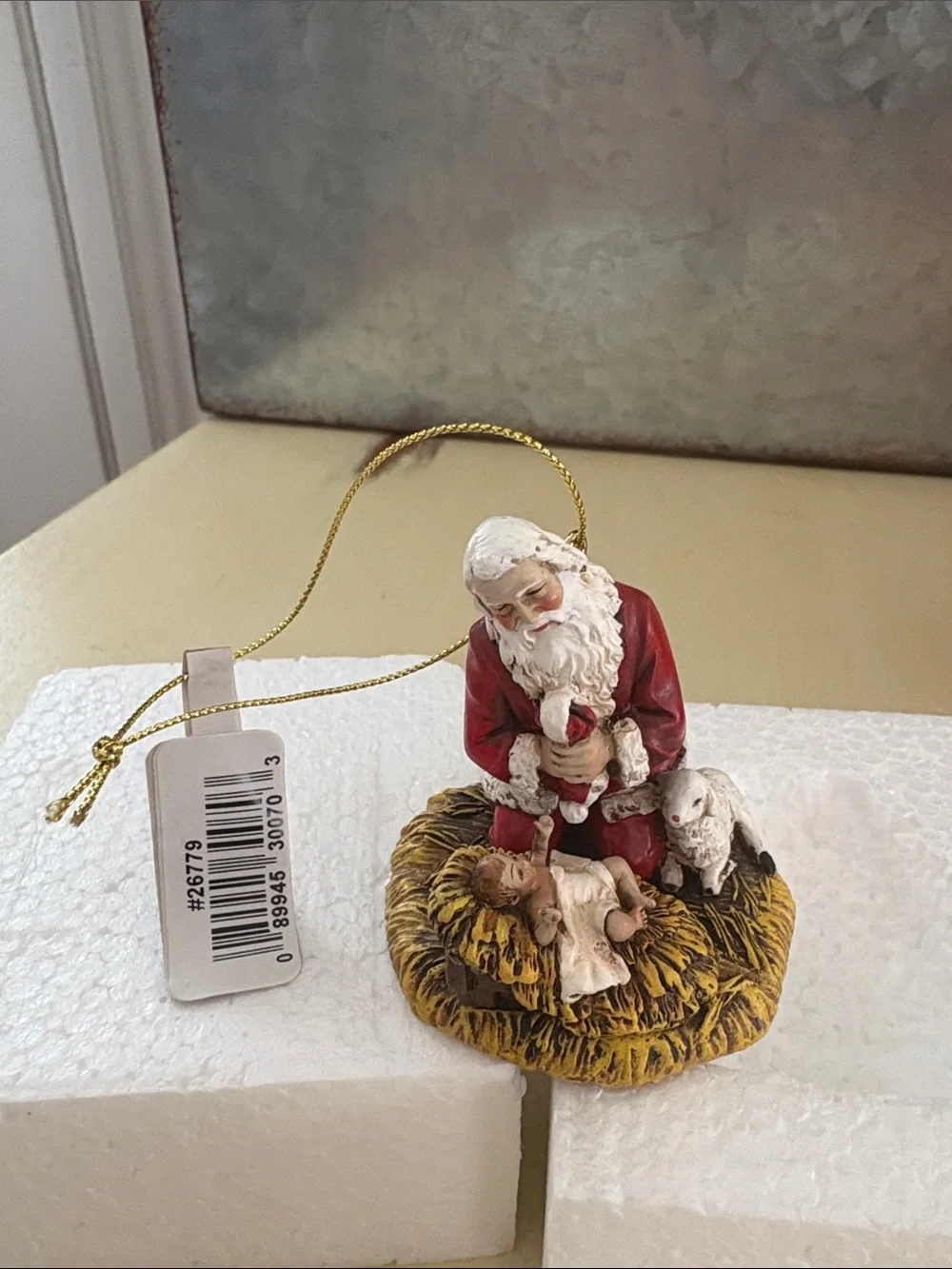 Kneeling Santa “Jesus is the Reason for the Season” Roman Christmas Ornament NEW